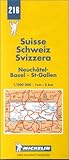 Carte Routire Neuchtel Basel Stgallen N 216
