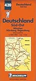 Carte Routire Allemagne Sudest N 420