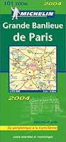Michelin France, Outskirts of Paris Map 1:53K No. 101