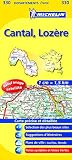 Carte Dpartements Cantal Lozre N330