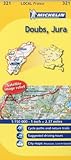 Michelin Map France Doubs Jura 321