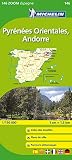 Carte Zoom Pyrnes Orientales Andorre