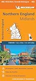 Carte Angleterre Nord Midlands Michelin