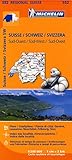 Suisse Sudouest Michelin Regional Map 552