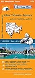 Suisse Sudest Michelin Regional Map 553