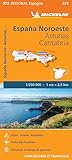 Carte Espagne Asturies Cantabrique Michelin