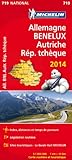 Carte Allemagne, Benelux, Autriche, R%C3%A9publique Tch%C3%A8que 2014 Michelin