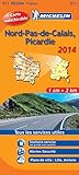 Carte Indchirable Nordpasdecalais Picardie 2014 Michelin