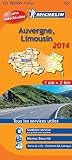 Carte Indchirable Auvergne Limousin 2014 Michelin