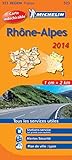 Carte Ind%C3%A9chirable Rh%C3%B4ne Alpes 2014 Michelin