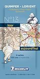 Pack 2 Cartes Hieraujourdhui Quimper Lorient Michelin