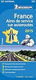 Carte Aires De Service Sur Autoroutes France 2015 Michelin