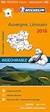 Carte Auvergne, Limousin 2016 Michelin