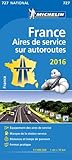 Carte Aires De Service Sur Autoroutes France 2016 Michelin