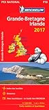 Carte Grandebretagne Irlande Michelin 2017