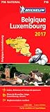 Carte Belgique, Luxembourg Michelin 2017