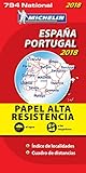 Carte Espagne Portugal Ind%C3%A9chirable Michelin 2018