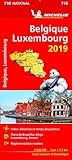 Carte Belgique, Luxembourg Michelin 2019