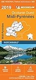 Carte Midipyrnes Michelin 2019