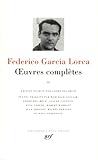 Garca Lorca Oeuvres Compltes Tome 2 Thtre