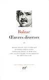 Balzac Oeuvres Diverses Tome 2