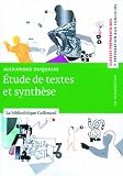 Tude De Textes Et Synthse