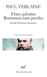 Ftes Galantes Romances Sans Paroles Pomes Saturniens Posie