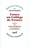 Cours au collège de France, tome 1