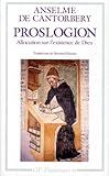 Proslogion : Allocution Sur L'existence De Dieu