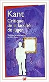 Critique De La Facult De Juger