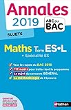 Annales Abc Du Bac 2019   Maths Term Es L + Sp%C3%A9 Es   Sujets Non Corrig%C3%A9s