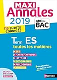 Maxi Annales Abc Du Bac 2019   Terminale Es