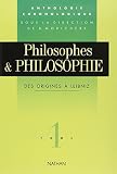 Philosophes Et Philosophie Tome 1 Des Origines Leibniz