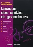 Lexique Des Units Et Grandeurs