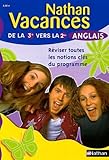 Nathan Vacances Anglais De La 3e Vers La 2nde