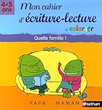 Mon Cahier Dcriturelecture Colorier 45 Ans Moyenne Section Quelle Famille 