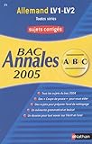 Allemand Lv1lv2 Toutes Sries Sujets Corrigs
