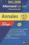 Allemand Lv1lv2 Sries Gnrales Sujets Corrigs