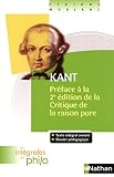 Intgrales De Philo Kant Prface La Deuxime Dition De La Critique De La Raison Pure