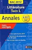 Annales Bac 2012 Litterature