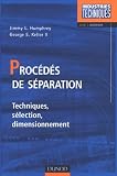 Procds De Sparation Techniques Slection Dimensionnement