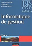 Informatique De Gestion, Tome 1, Bts Cgo Processus 10