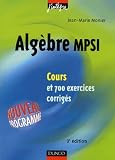 Cours De Mathmatiques Algbre Mpsi Cours Et Exercices Corrigs Mpsi Pcsi Ptsi Et Mp Psi Pc Pt