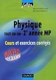 Physique Tout En Un Mp Cours Et Exercices Corrigs