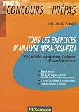 Tous Les Exercices D'analyse Mpsi Pcsti Ptsi