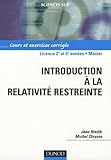 Introduction %C3%A0 La Relativit%C3%A9 Restreinte   Cours Et Exercices Corrig%C3%A9s