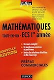 Mathmatiques Toutenun Ecs 1e Anne Cours Et Exercices Corrigs Prpas Commerciales