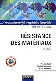 Rsistance Des Matriaux 2me Dition Cours Exercices Et Applications Industrielles