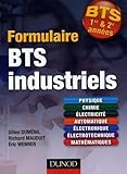 Formulaire Bts 1er Et 2e Ann%C3%A9es Industriels