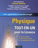 Physique Toutenun Pour La Licence Cours Applications Et Exercices Corrigs